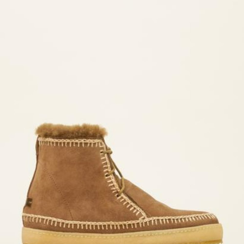 Argo Crochet Lace Up Boots